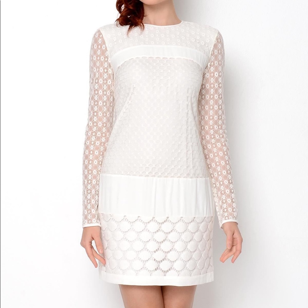 DIANE VON FURSTENBERG New Enny Banded Lace Dress